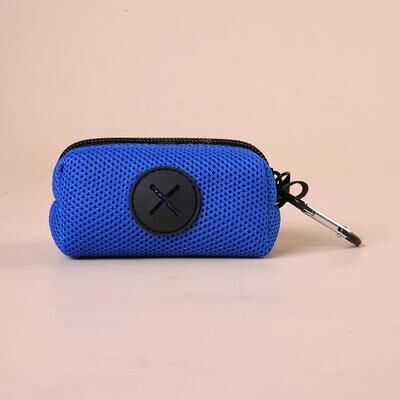 Uplifted Finds Canvas Dog Poop Bag Holder Outdoor Pet Waste Bag Dispenser blue