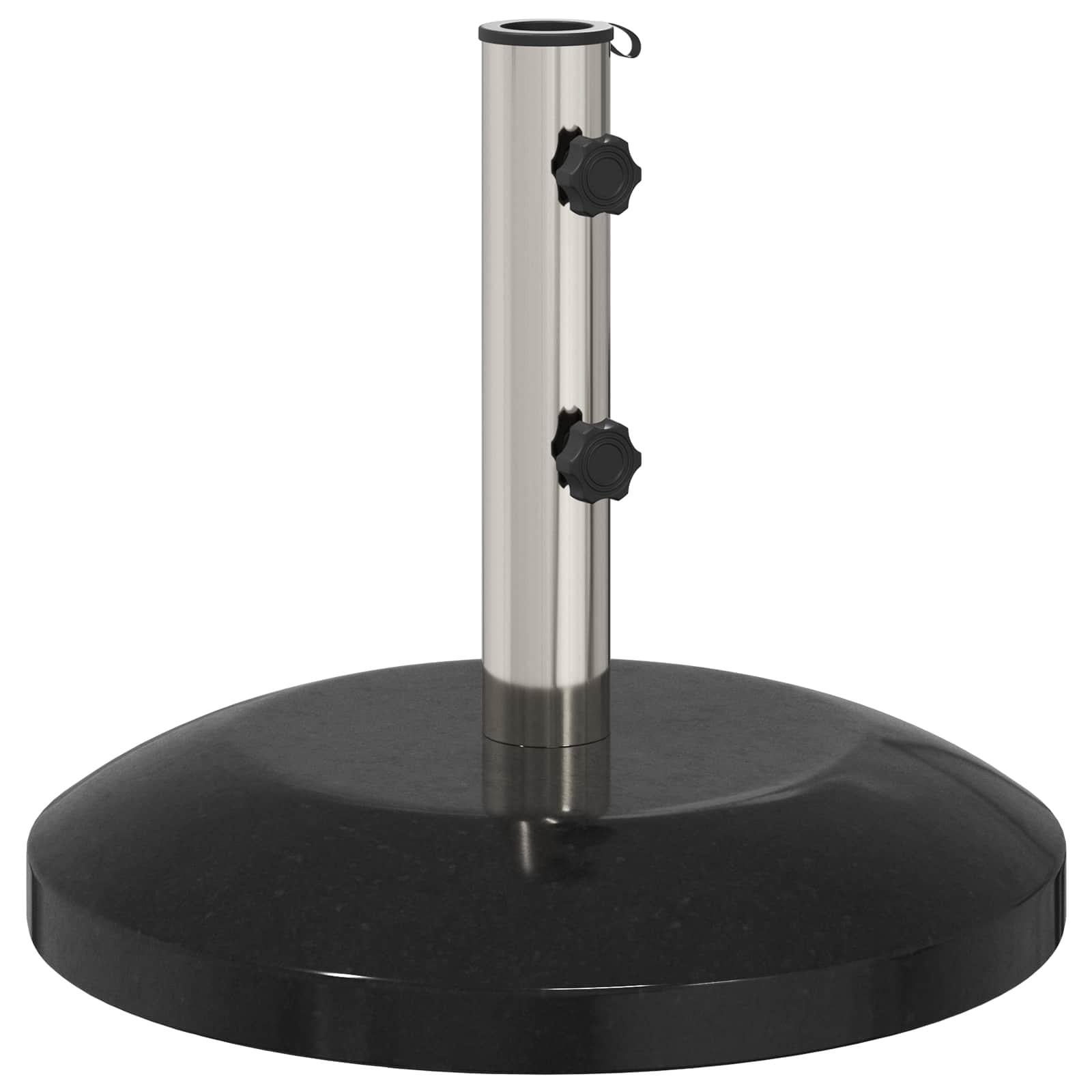 vidaXL Parasolvoet voor 40-50 mm stok, 26,75 kg, zwart