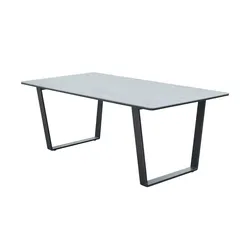 a casa mia Gartentisch  London , grau , Maße (cm): B: 100 H: 75