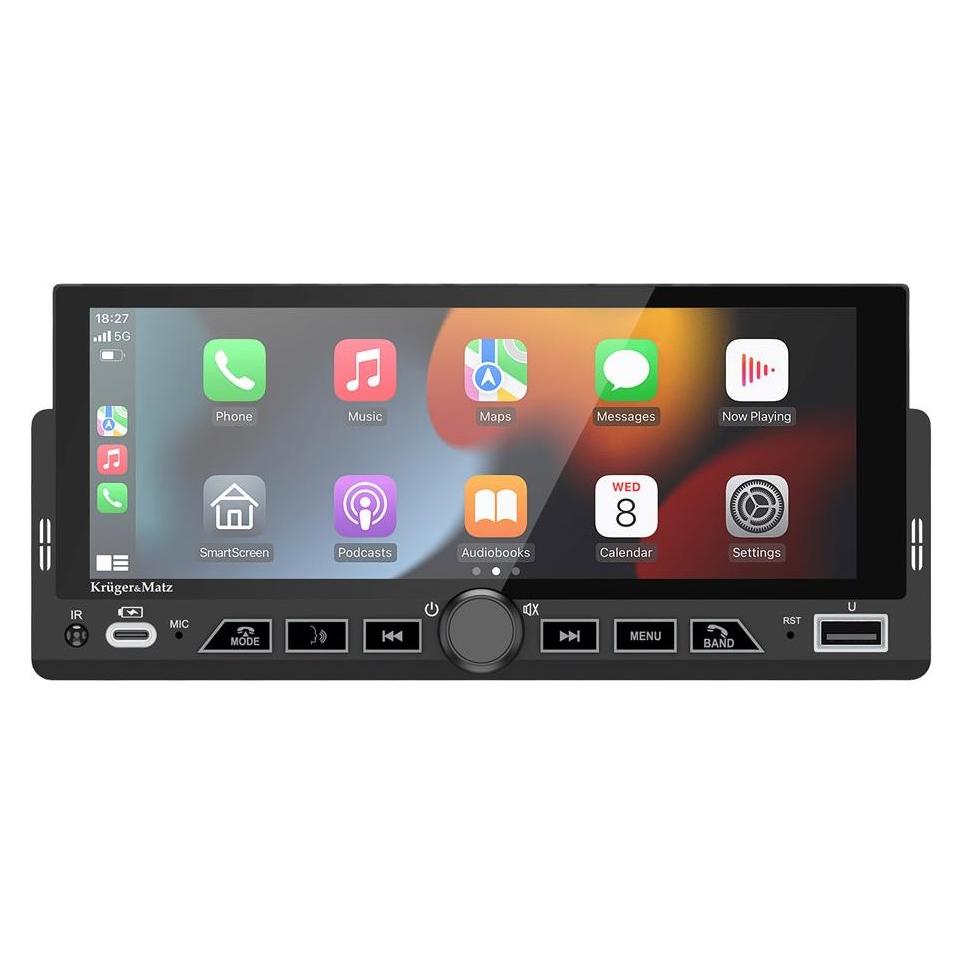 Krüger&Matz Kruger&Matz KM2017 1DIN CarPlay/AndroidAuto Autoradio (Android Auto, Apple Carplay) (KM2017)