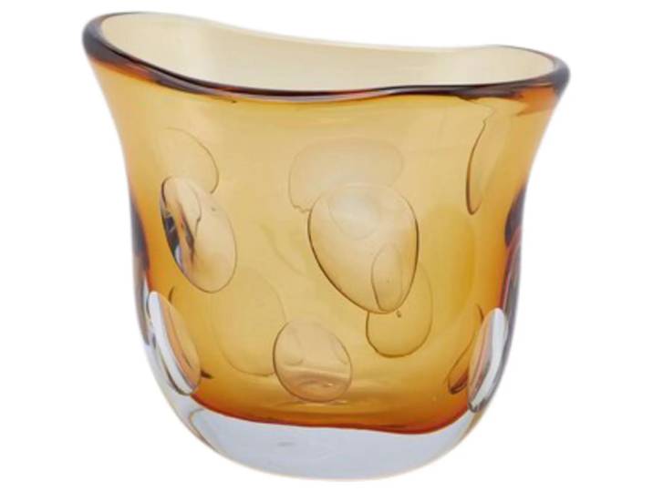 Vase Fluxus Glas Amber H: 23 cm Edg / Farbe: Amber