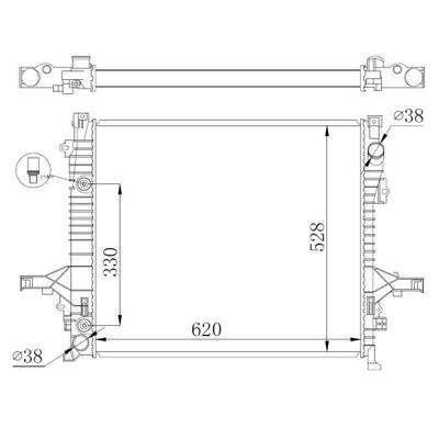 NRF Kühler, Motorkühlung 550019 für Volvo