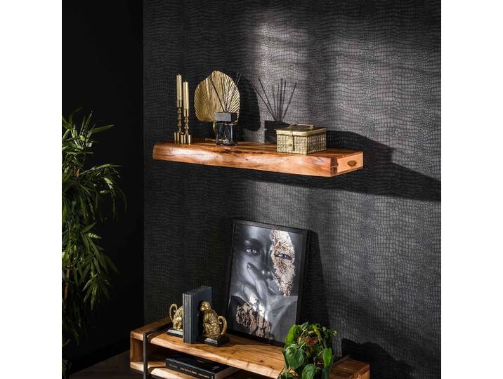 Wandplank 100 cm tree massief acacia naturel