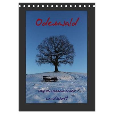 Odenwald - Impressionen einer Landschaft (Tischkalender 2027 DIN A5 hoch), CALVENDO Monatskalender