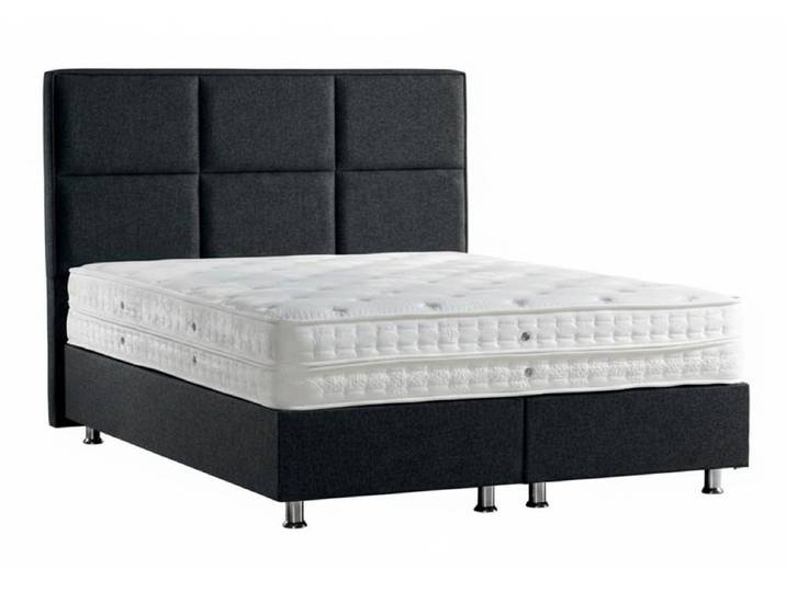 JVmoebel Polsterbett Schwarzes Designer Polsterbett Luxuriöse Schlafzimmer Textilbetten, Made in Europa