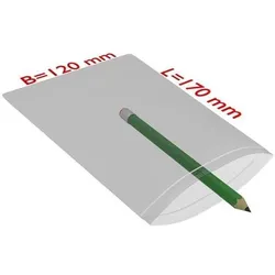 Transpak, Verpackungsmaterial, Druckverschlussbeutel Masse 120x170mm Stärke 90μ PE transparent (1000 Stk.)