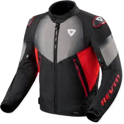 Revit Control H2O, Textiljacke wasserdicht - Schwarz/Rot/Grau - M