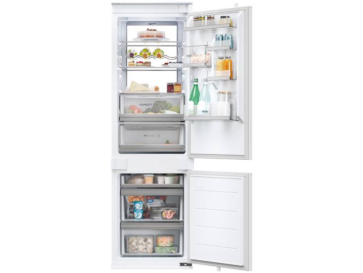HAIER Einbaukühlgefrierkombination HBW7518BT , Energieeffizienz: B, silber (weiß), Rechtsanschlag, Kühlschränke, mit Daylight-System, Einbaukühlgefrierkombination
