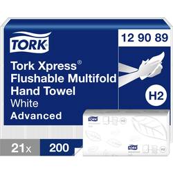 TORK 129089 Xpress® Papierhandtücher (L x B) 24 cm x 21.3 cm Weiß 21 St.