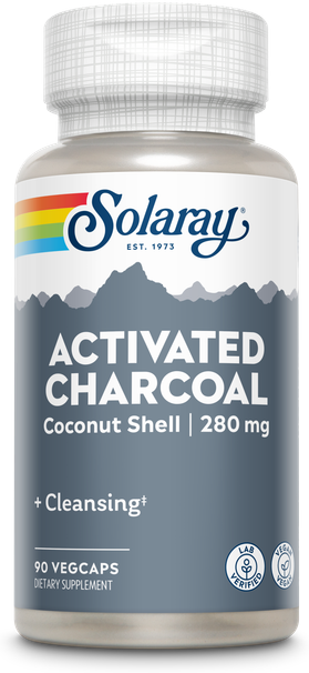 Solaray Charcoal Activated 280 mg 90 Capsules