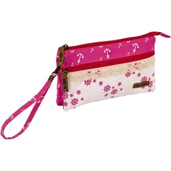 Patchwork Täschchen Steuerrad & Anker pink 154