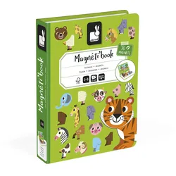 JANOD Magnetbuch Tiere – Fördert Fantasie u. visuelles Denken von 3 bis 8 Jahren