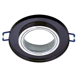 Deckenspot GU10 SELENA C BLACK Glas Einbauspot IDEUS 03599