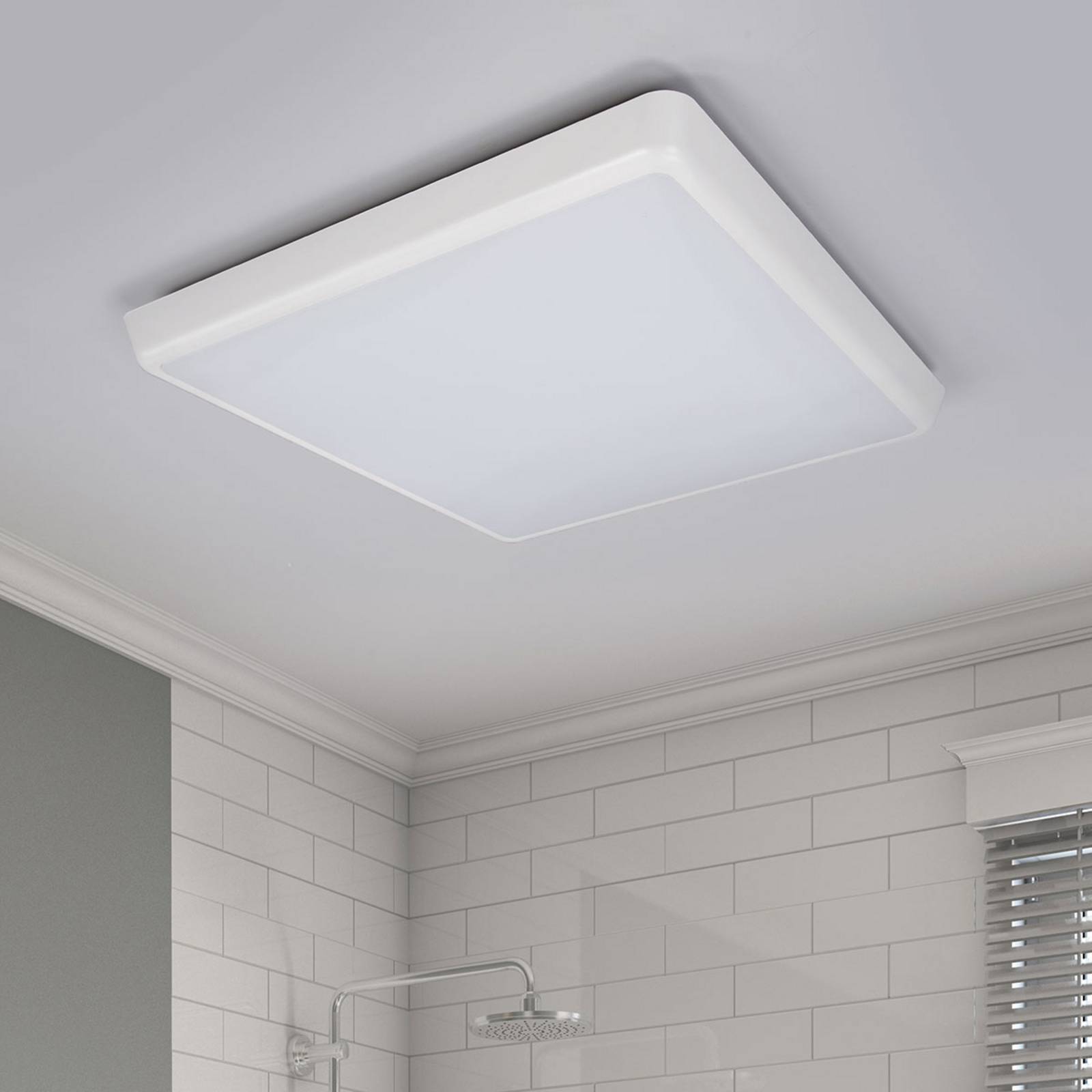LED Ceiling Light Augustin Arcchio, White / opal, Bathroom, Plastic, Modern, Ceiling Light