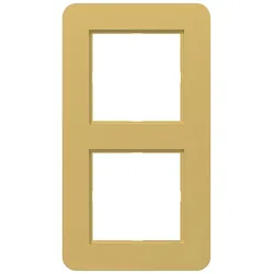 Hager WAD9200C08 Rahmen 2fach, C.8, gold, metallisch