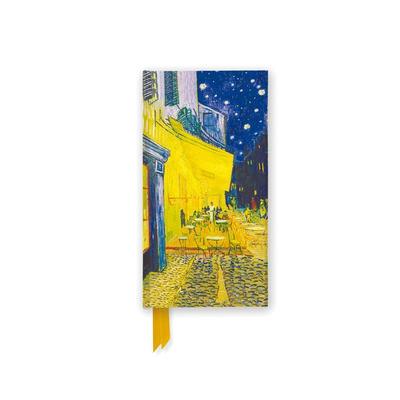 Schmales Hardcover-Notizbuch: Vincent van Gogh, Caféterrasse am Abend, Nonbook von Flame Tree Publishing, Browntrout, 978-1-80417-625-2