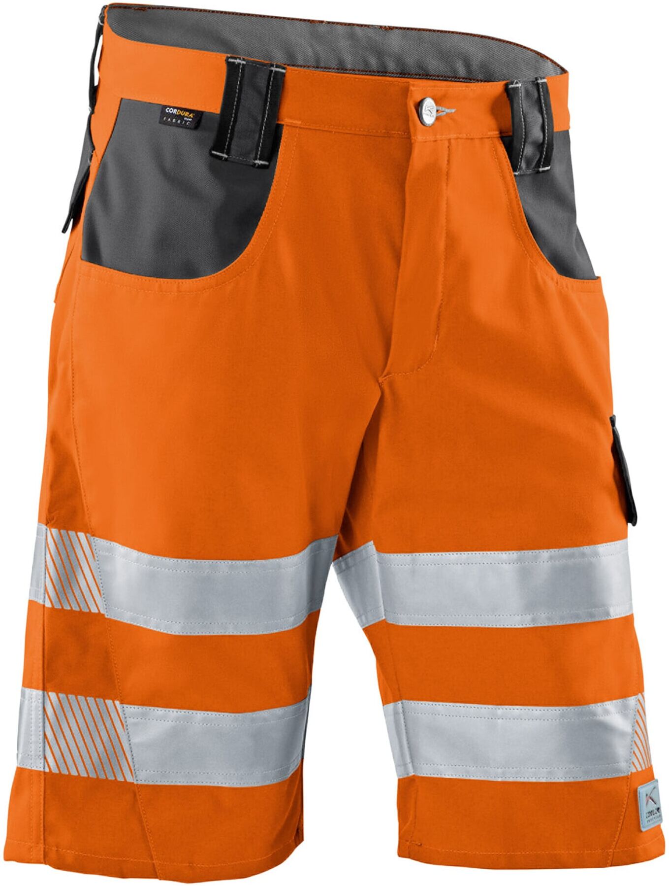 Kübler PSA Reflectiq Shorts 2307 warnorange/anthrazit 50 ; Kübler Workwear (2307 8340-3797-50)
