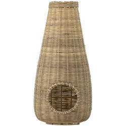 Bloomingville Bambus Laterne Ottine mit Glas, Ø 24xH50 cm