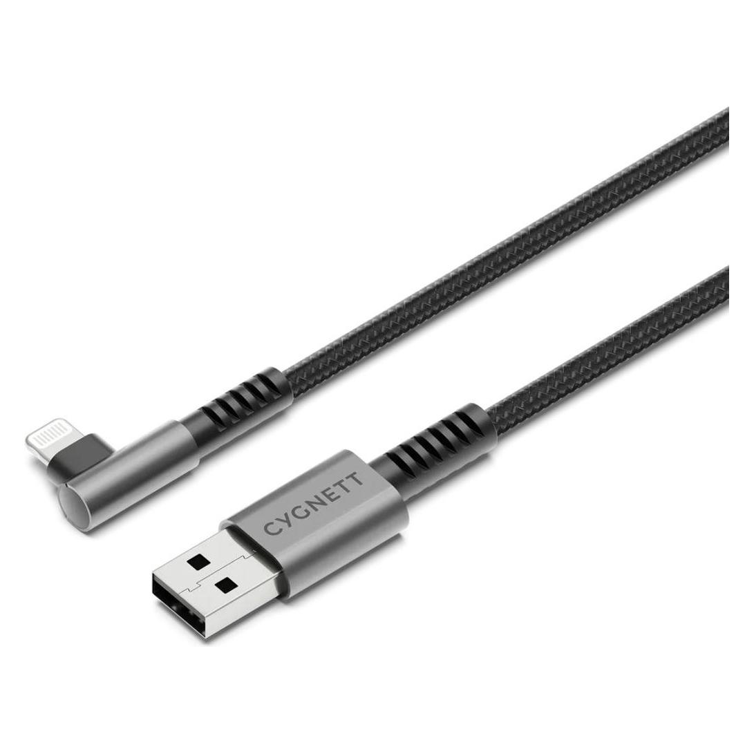 Cygnett Unite Rechtwinkliges Kabel 2.0 (1 m, USB 2.0, 12 W) (CY5108PCCSL)