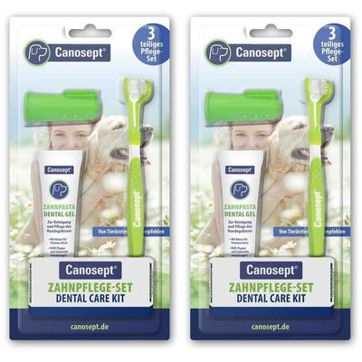Canosept 3teiliges Zahnpflege-Set f.Hunde 2x 2x1 St