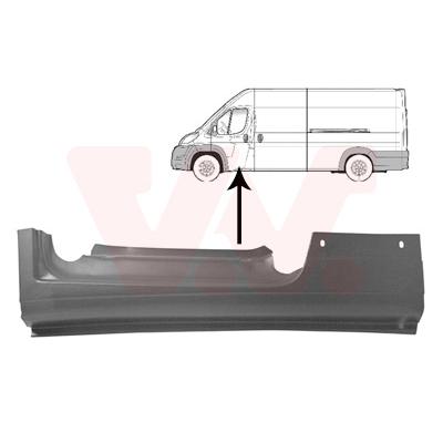 VAN WEZEL Einstiegblech 1651101 links