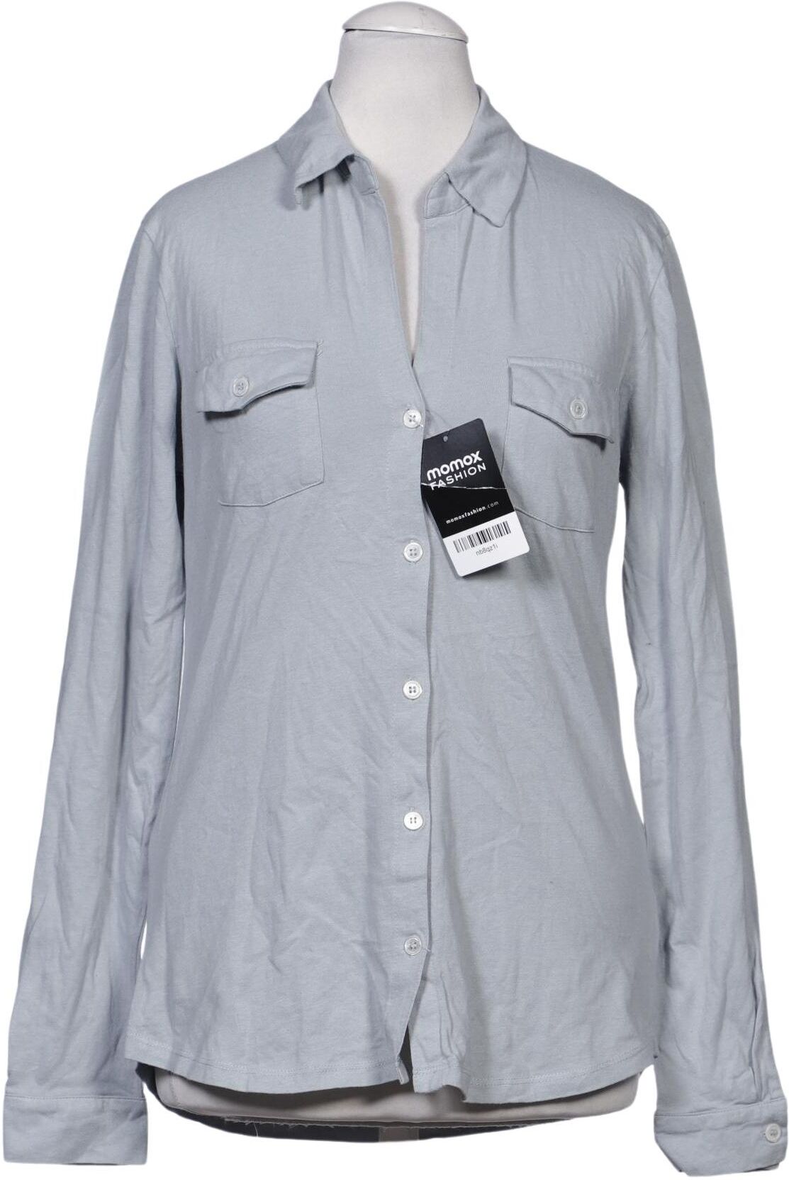 Majestic Filatures Damen Bluse, Hellblau, Gr. EU 32, Baumwolle - Second Hand