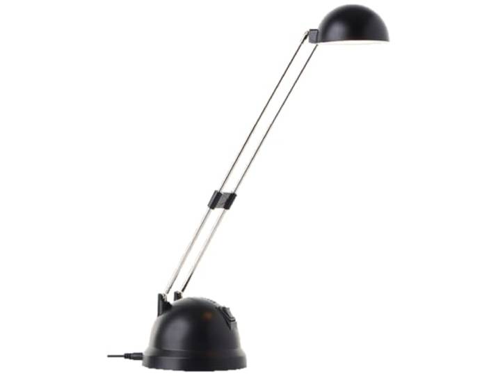 Brilliant LED Schreibtischlampe mit warmweißem Licht - schwenkbare Tischleuchte mit Kippschalter - Nachttischlampe in schwarz mit 650 Lumen und 2700 Kelvin - 45 cm Höhe - Höhenverstellbar und flexibel