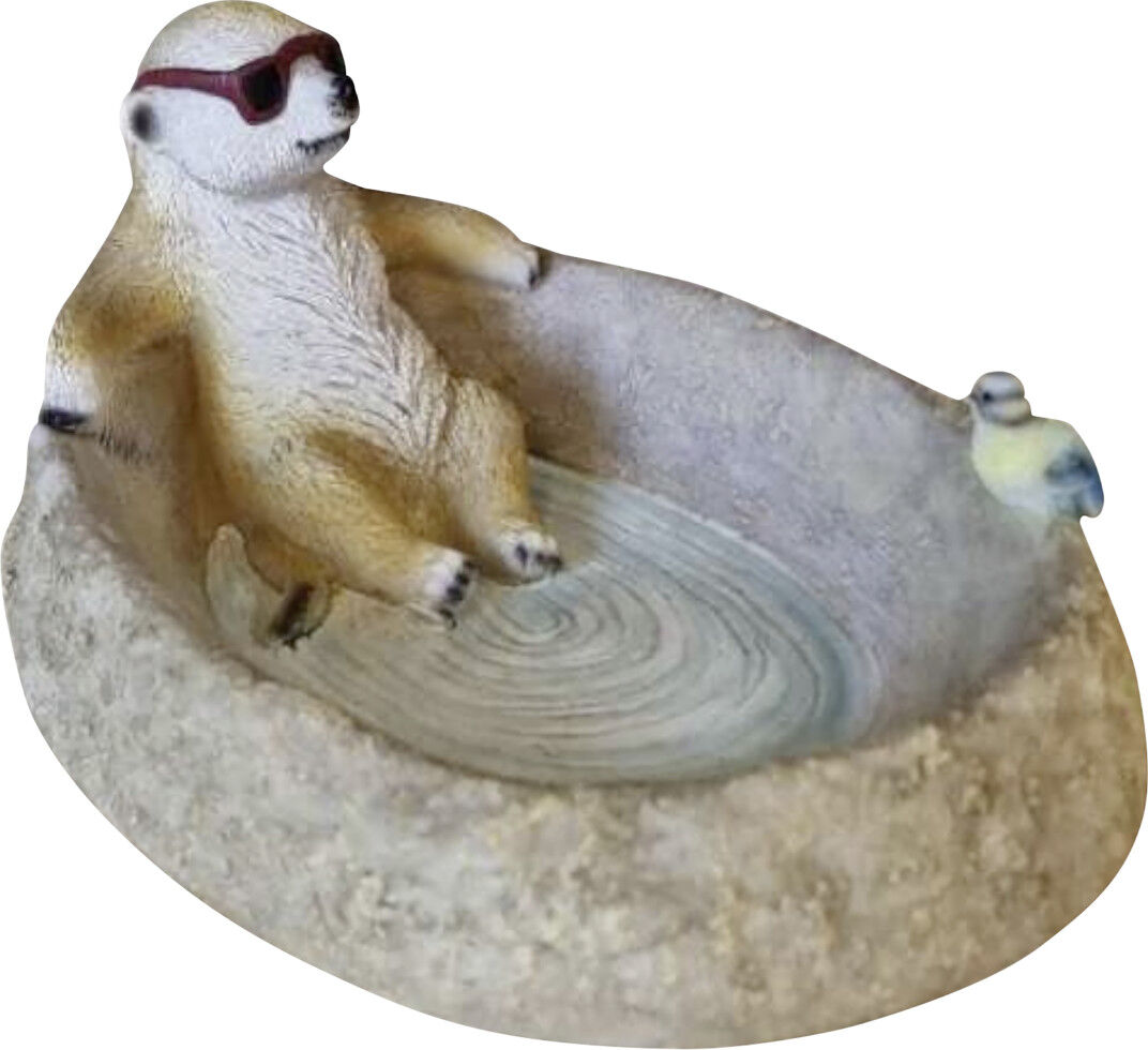 FD Dekofigur Erdmännchen Tränke 32 cm bunt