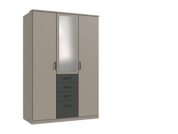Kleiderschrank Coty graphit Holzwerkstoff B 135 cm