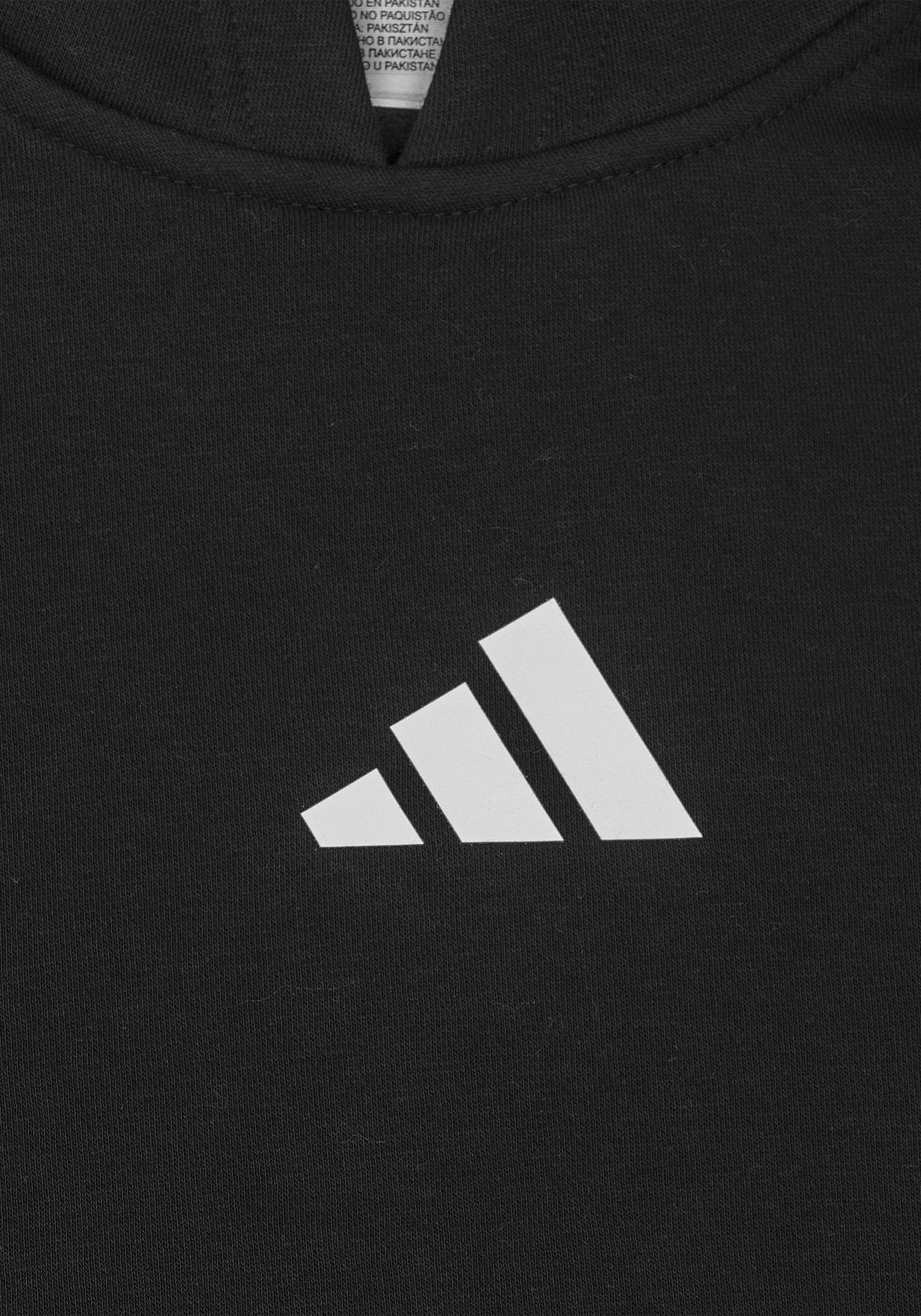 Kapuzensweatshirt ADIDAS PERFORMANCE "adidas Community Hoody BOXING" Gr. S, schwarz (schwarz, weiß), Sweatshirts, Damen, S, Obermaterial: 80% Baumwolle, 20% Polyester, Kapuzensweatshirt