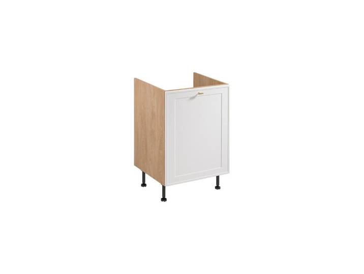 ROYAL24_MARKT Spülenschrank - Praktisch und elegant für Ihre Küche (Küche Spülenunterschrank, 1-St., Sorento Weiß Sonoma Eiche -D60ZS AX) Modern – Fein – Exzellent.