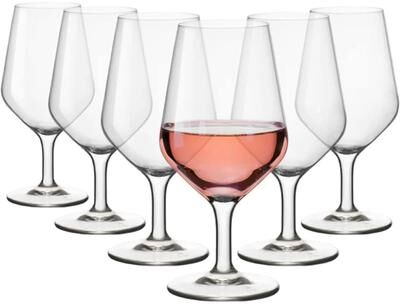 Bormioli Rocco Set of 6 Electra Multipurpose Glasses - 15 oz.