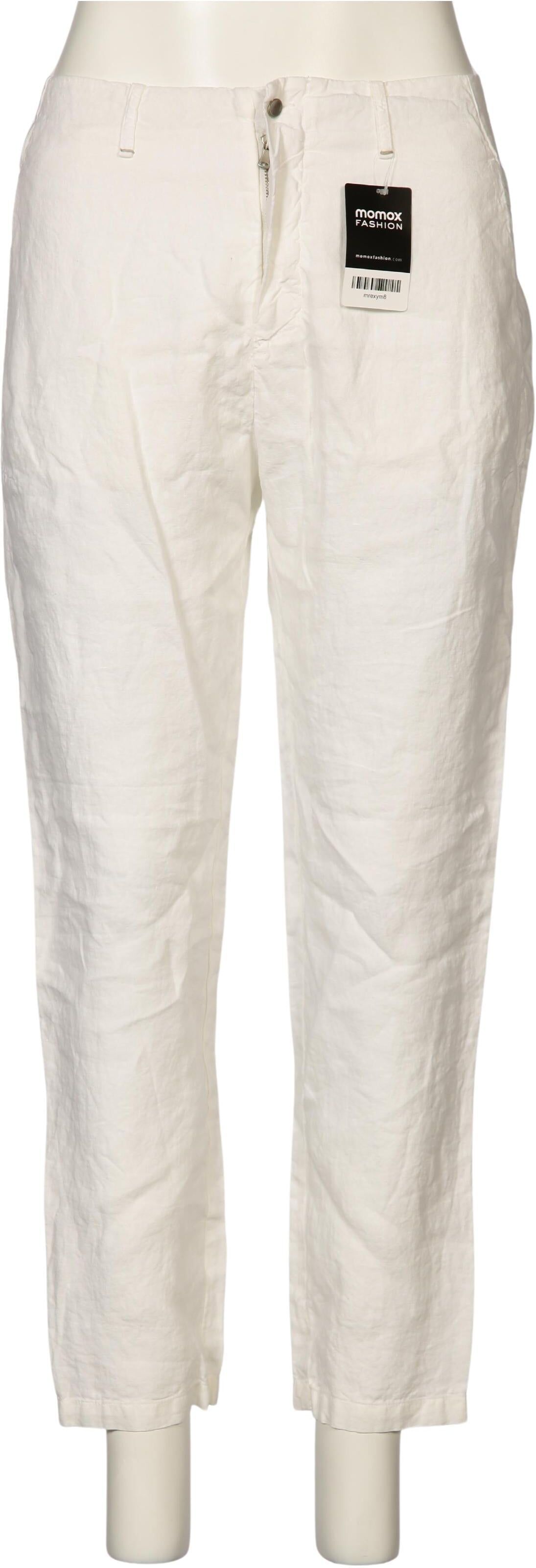 Transit PAR Such Damen Stoffhose, Weiß, Gr. W34, Leinen - Second Hand