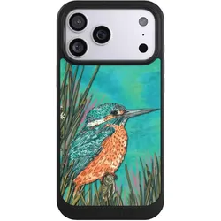 Nivocase Hülle für Apple iPhone 17 Pro Max Handyhülle NIVOcore Case Schwarz Malerei Tiere Vogel (Apple iPhone 17 Pro Max), Smartphone Hülle, Schwarz