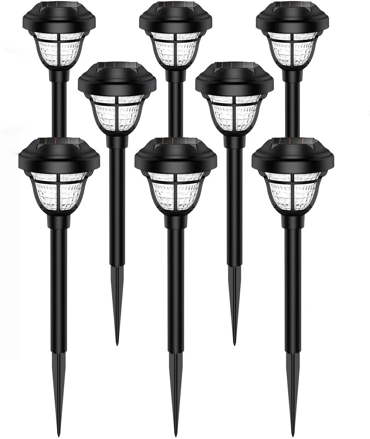 INF Lampes Solaires de Jardin Extérieures, Éclairage Paysager 8 Pièces