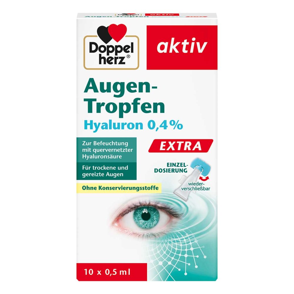 Queisser Pharma GmbH & Co. KG Doppelherz Augen-tropfen Hyaluron 0,4% Extra 13425304