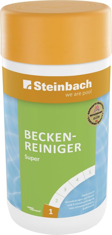 Steinbach Poolpflege Beckenreiniiger Super 1 L, Beckenreiniger flüssig