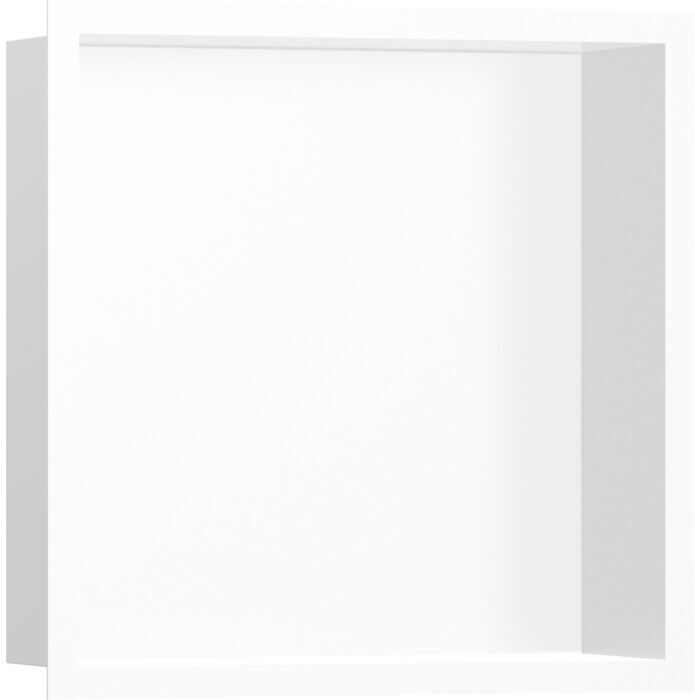 Hansgrohe XtraStoris Wandnische 56099700 30x30x10cm, mit Designrahmen, mattweiß, mattweiß