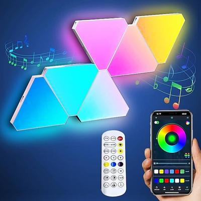 WiFi Bluetooth USB Dreieck Lampen Quantenatmosphäre LED Nachtlicht für Spiel Schlafzimmer Dekoration kreative Dekoration Wandlampen