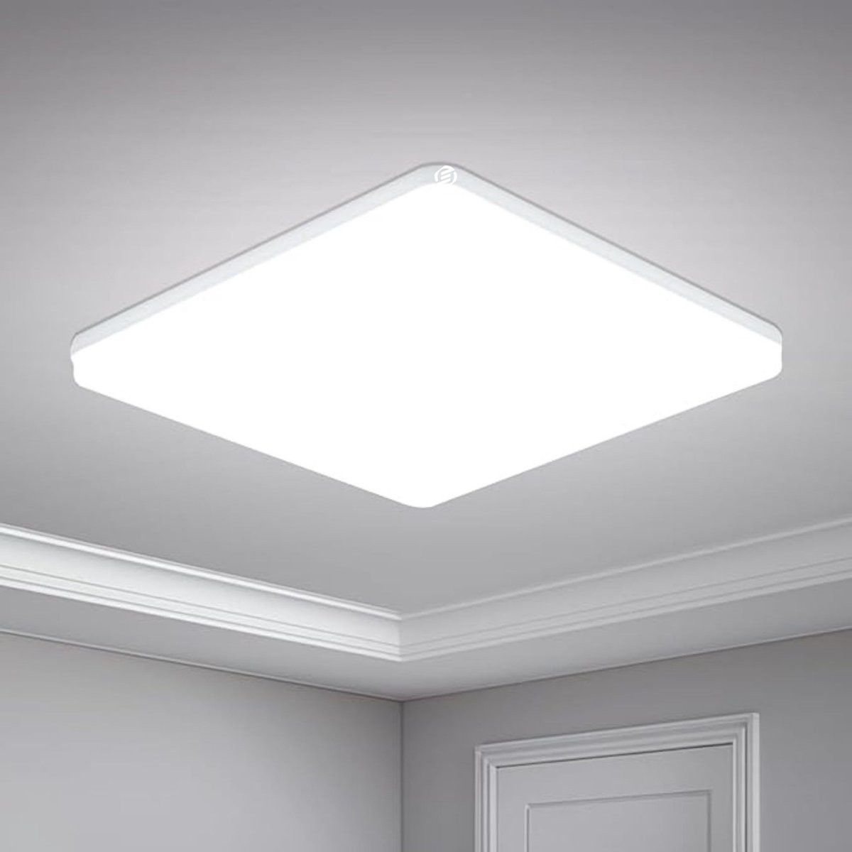 Equivera Badkamerlamp Plafond - Moderne Witte LED Plafoniere voor de Badkamer