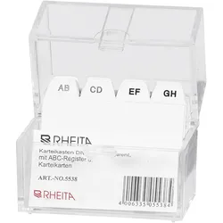 6x Rheita, Kartenaufbewahrung, Karteikasten (A8)