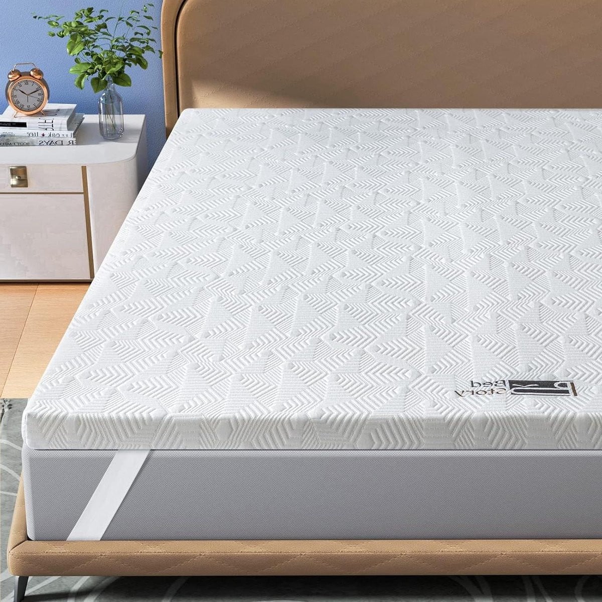 Matras Topper 7-Zone Koudschuim Wit 90x200 cm