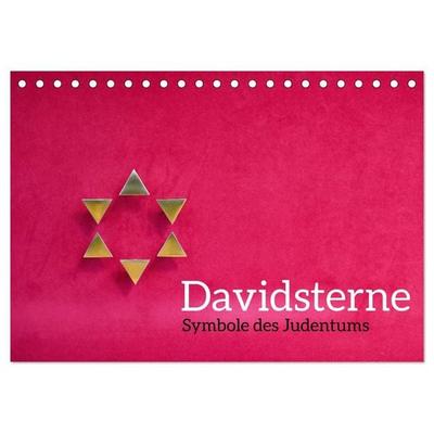 Davidsterne als Symbole des Judentums (Tischkalender 2027 DIN A5 quer), CALVENDO Monatskalender