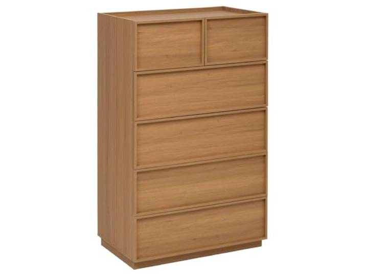 5 five simply smart 5five - hohe kommode framy 6 schubladen Dunkles Holz
