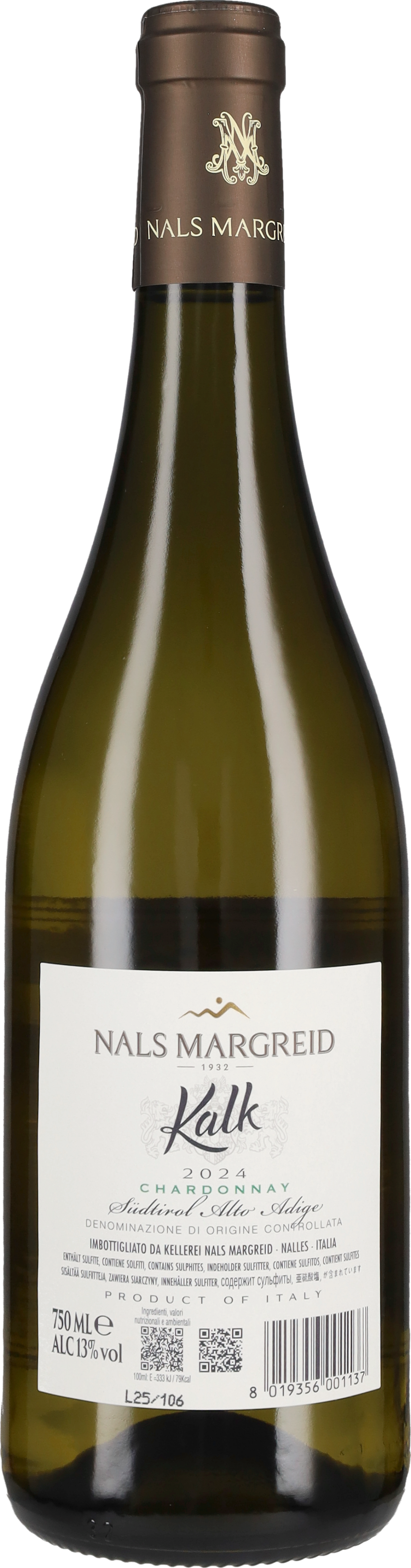 Chardonnay 'Kalk' Nals Margreid 2024