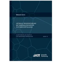 Optimale Prozessführung mit merkmalsbasierter Zustandsverfolgung, Fachbücher von Melanie Senn