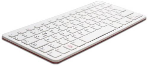 Raspberry Pi RPI-KEYB (US)-RED/WHITE USB Tastatur US-Englisch, QWERTY Weiß, Rot USB-Hub