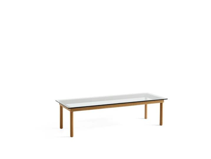 HAY Kofi Couchtisch Oak-clear glass, 50 cm