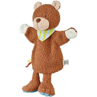 Handpuppe STERNTALER "Bär Bob", braun (hellbraun), Puppen, Kinder, Flauschstoff
