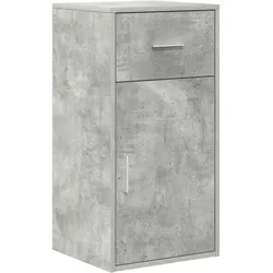 vidaXL Grauer Stauraum Schrank Beton Grau Holzwerkstoff, Betonfurnier